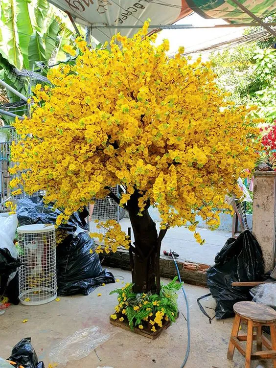 Top 9 ý tưởng trang trí cây mai giả ấn tượng trông như thật