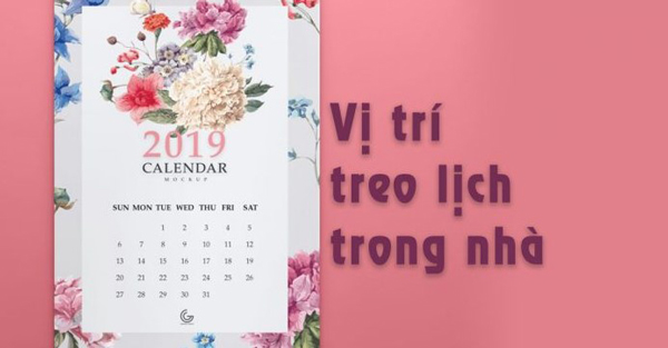 vị trí treo lịch trong nhà