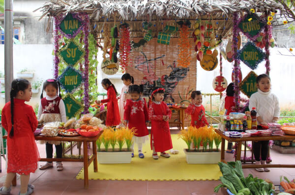 5 ý tưởng trang trí gian hàng hội chợ xuân mầm non đặc sắc - Gian Hàng Hội Chợ