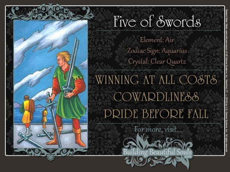 Ý nghĩa lá bài Five of Swords: Tình yêu, Sự nghiệp & Sức khỏe