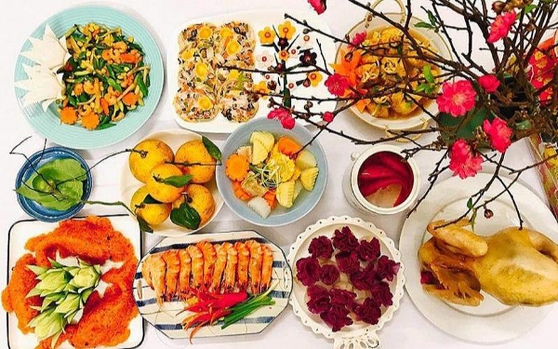 Mâm cỗ mặn cúng ông Táo về nhà ngày mồng 7