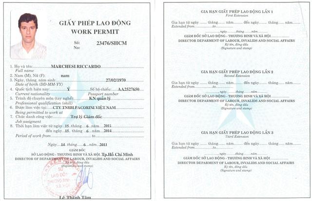 Dịch Vụ Làm Giấy Phép Lao Động và Các Giấy Tờ Liên Quan