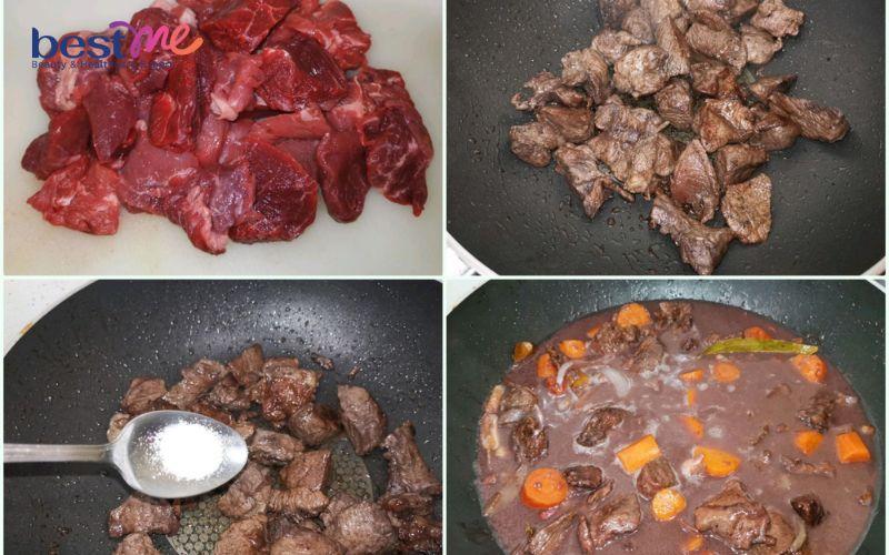 Kho bò sốt vang
