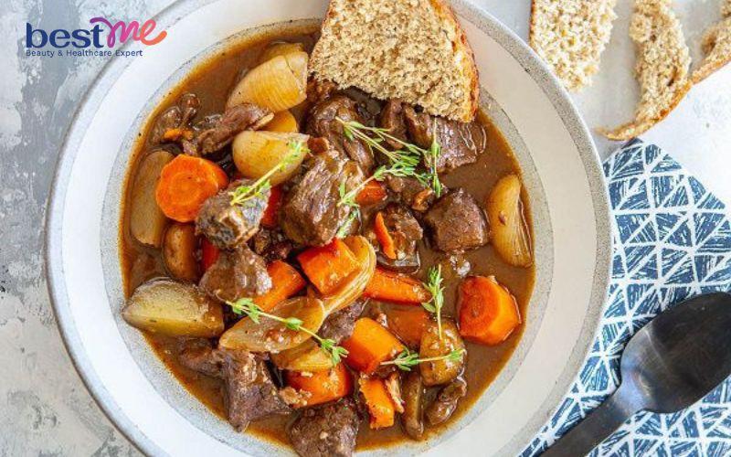 Thành phẩm món bò sốt vang