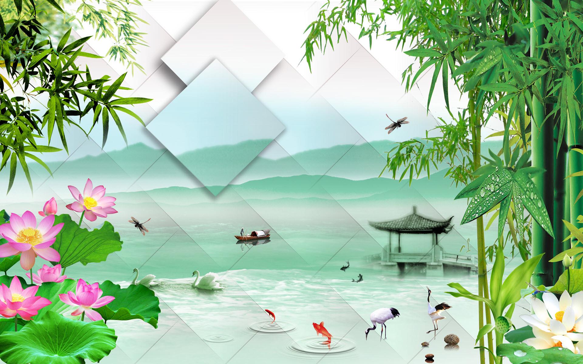 Bộ sưu tập hình nền phong thủy mệnh Mộc đẹp mắt
