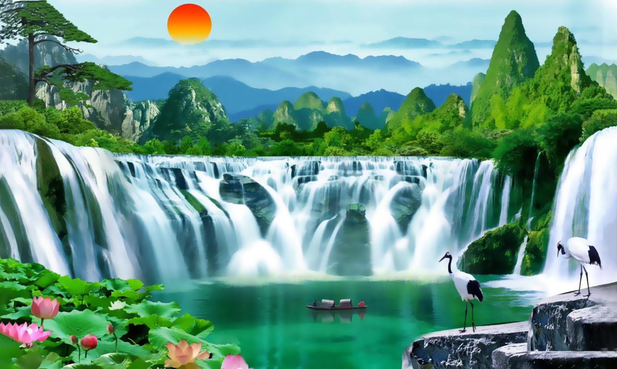Bộ sưu tập ảnh nền phong thủy mệnh Mộc với Tùng hạc diên niên