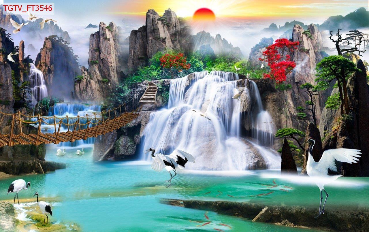 Bộ sưu tập hình nền phong thủy tùng hạc diên niên