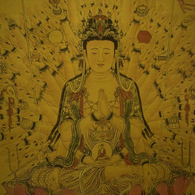 Tranh Thiên Thủ Thiên Nhãn Bồ Tát