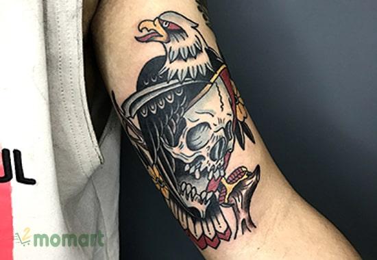Hình xăm đại bàng và đầu lâu đẹp nhất