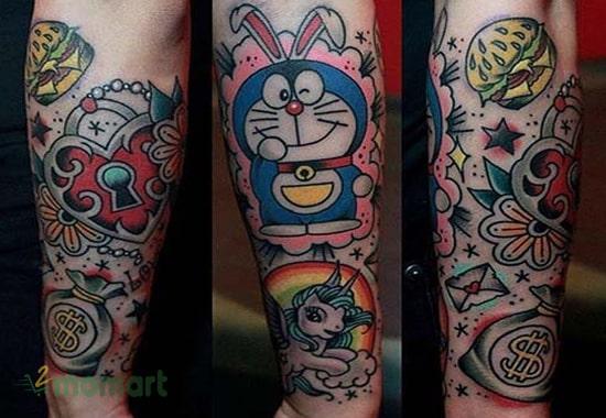 Hình họa bì Doraemon độc lạ dành cho bạn trẻ cá tính
