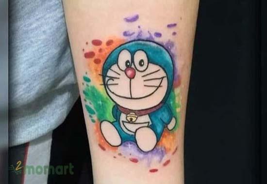 Những cô nàng “mãi không chịu lớn” không thể bỏ qua mẫu tattoo Doraemon