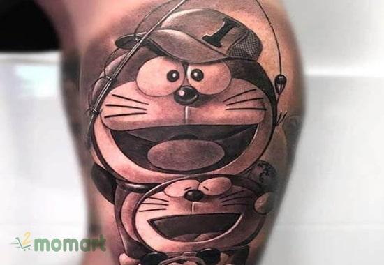 Xăm chiến binh Doraemon đại diện cho sức chiến đấu mạnh mẽ