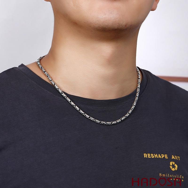 Dây chuyền bạc nam: Phong cách, sành điệu và tinh tế | HADOSA