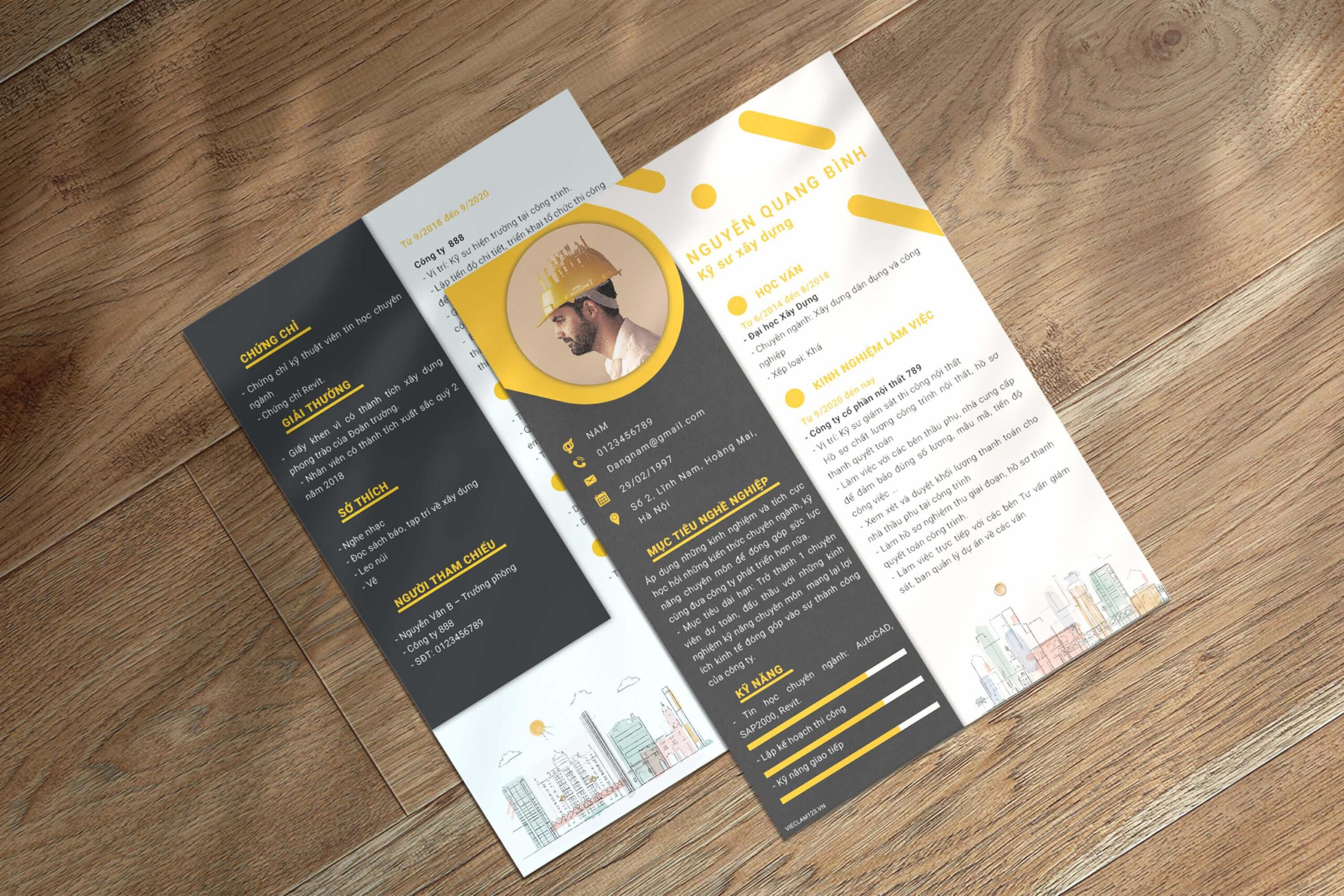 TOP mẫu CV xin việc xây dựng bạn không thể bỏ qua
