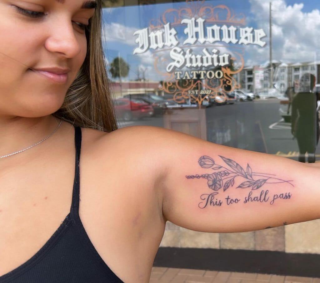 Tattoo chữ ý nghĩa ở bắp tay