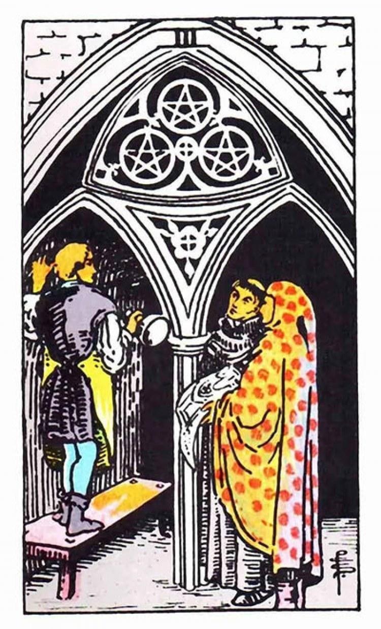 Ý nghĩa lá bài 3 of Pentacles