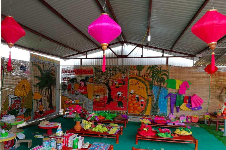 Trang Trí Góc Chợ Quê Mầm Non Thu Hút
