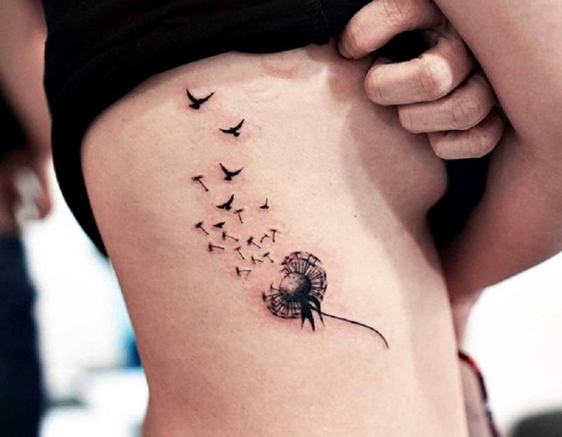 Hình xăm bồ công anh đẹp